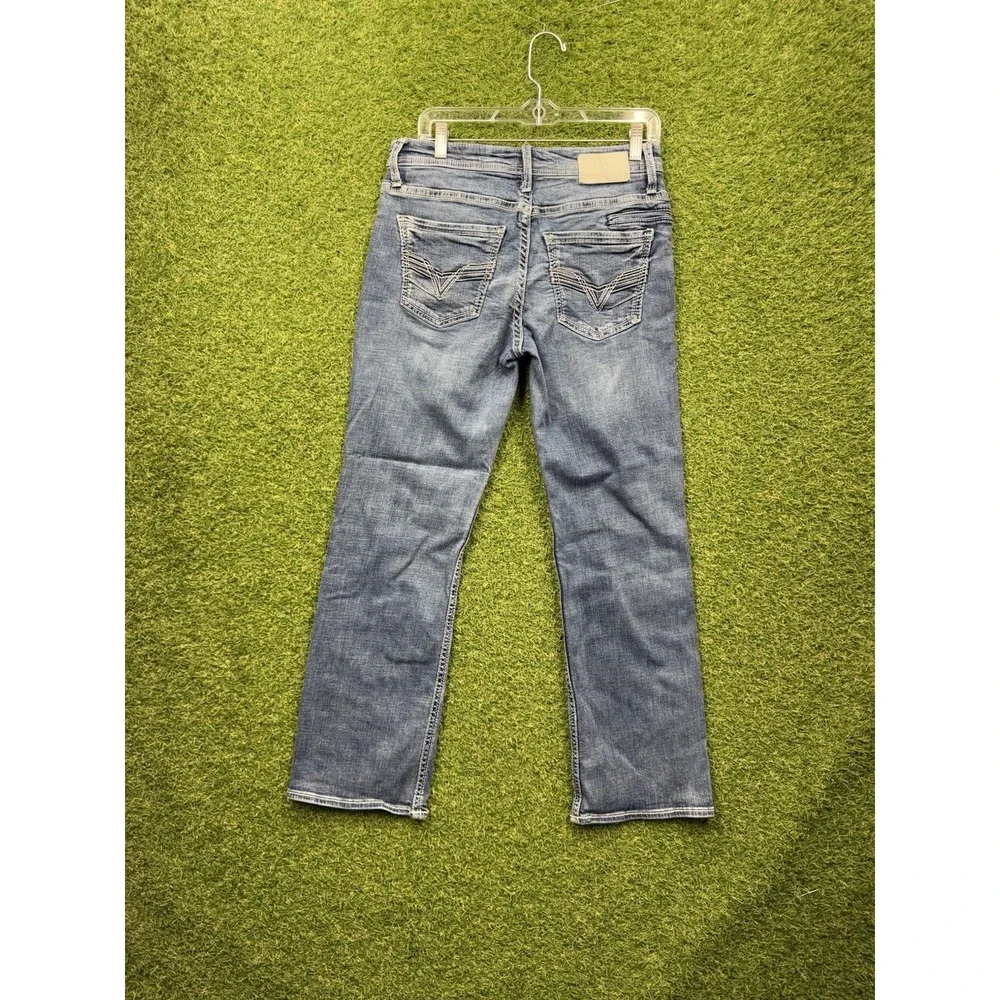 BKE Jeans Mens 34x32 Jake Straight Leg Light Wash Buckle Stretch Modern Y2K Work